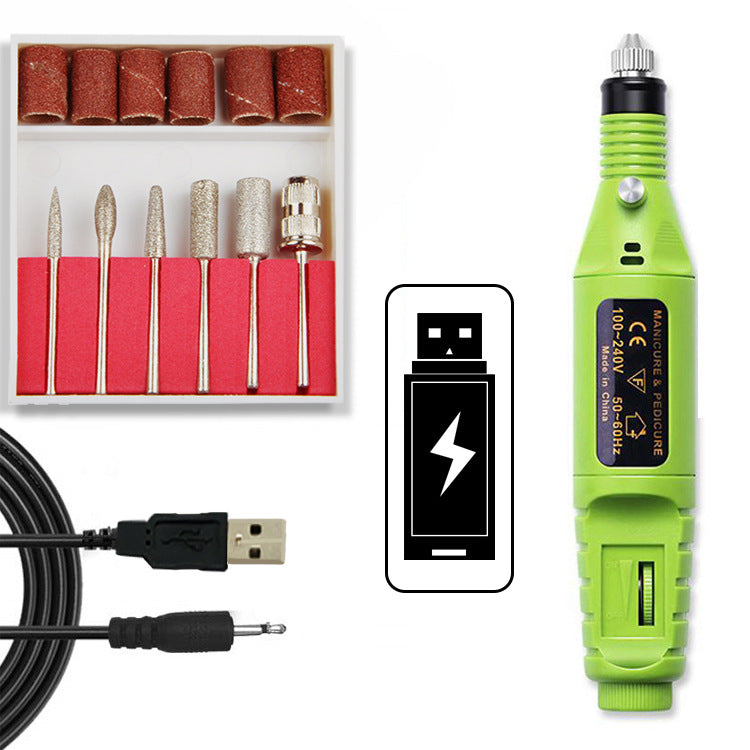 Mini Electric Nail Drill USB Portable Set