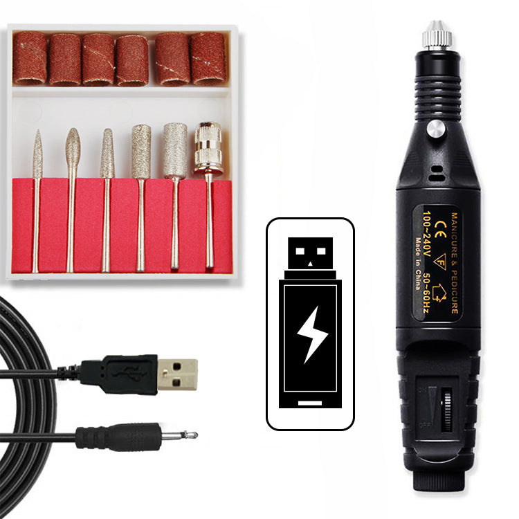 Mini Electric Nail Drill USB Portable Set