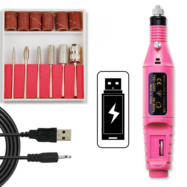 Mini Electric Nail Drill USB Portable Set