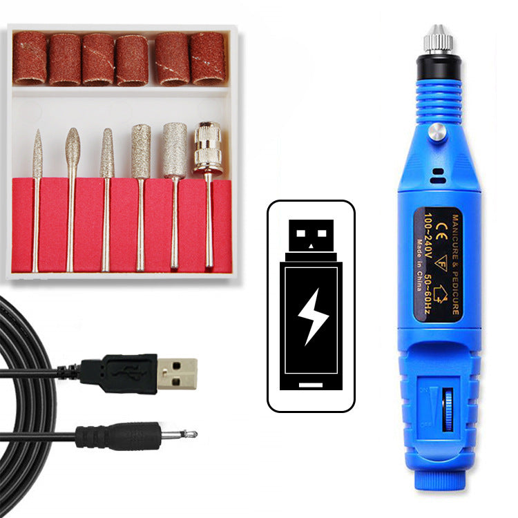 Mini Electric Nail Drill USB Portable Set