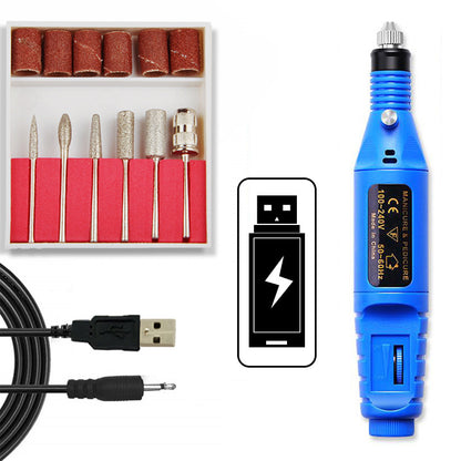 Mini Electric Nail Drill USB Portable Set